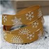 Order  Go Grosgrain - 9mm Snowflakes Gold